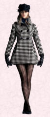 New Look of UK, Check Mini Coat